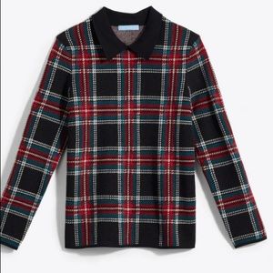 🎉SALE🎉 NWT Draper James Georgia check collared sweater